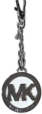 michael kors mk keychain handbag charm silver
